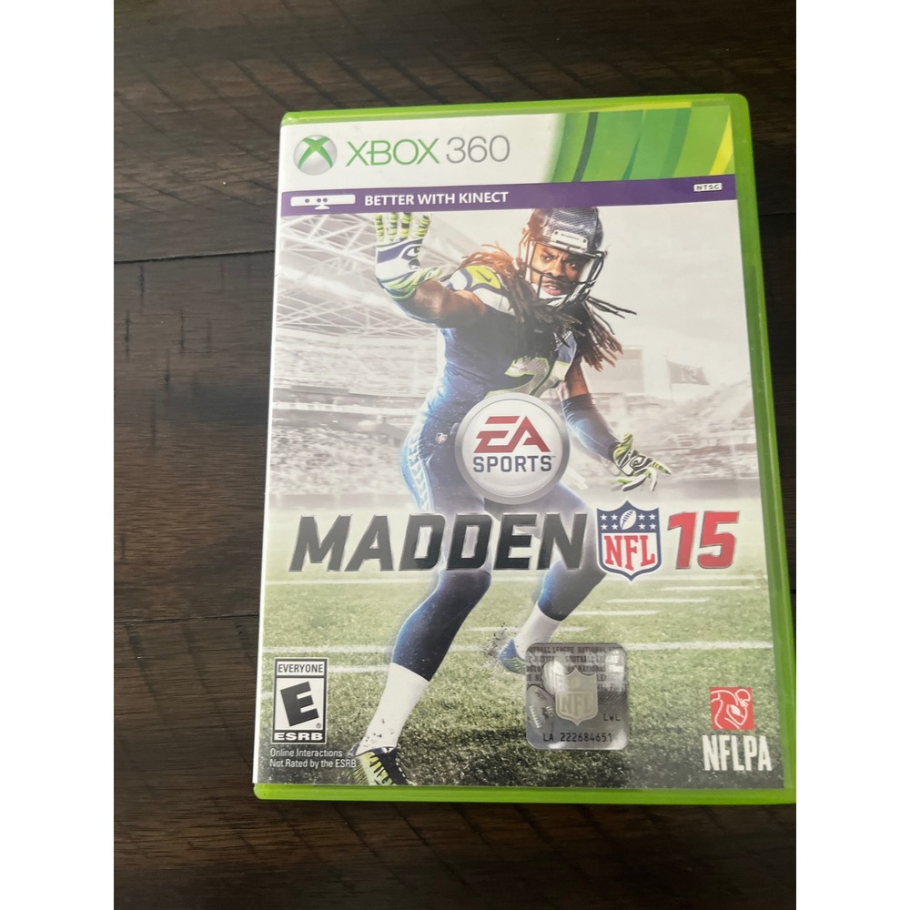 Madden NFL 15 Xbox 360 EA Sports Football Video Game Richard Sherman Cover